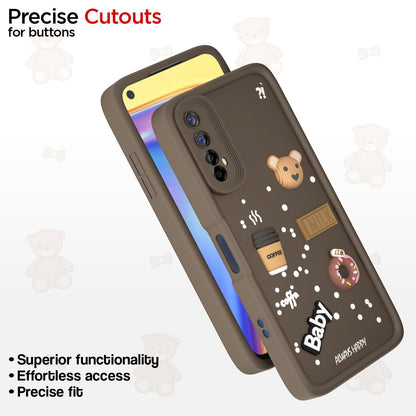 Pikkme Realme 7/Narzo 30 4G/Narzo 20 Pro Silicone brown back cover – photo 6