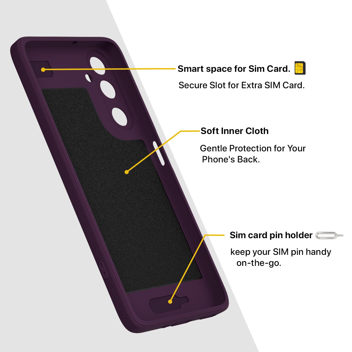 Pikkme purple MagSafe mobile cover for Samsung A27/M47 5G – photo 6