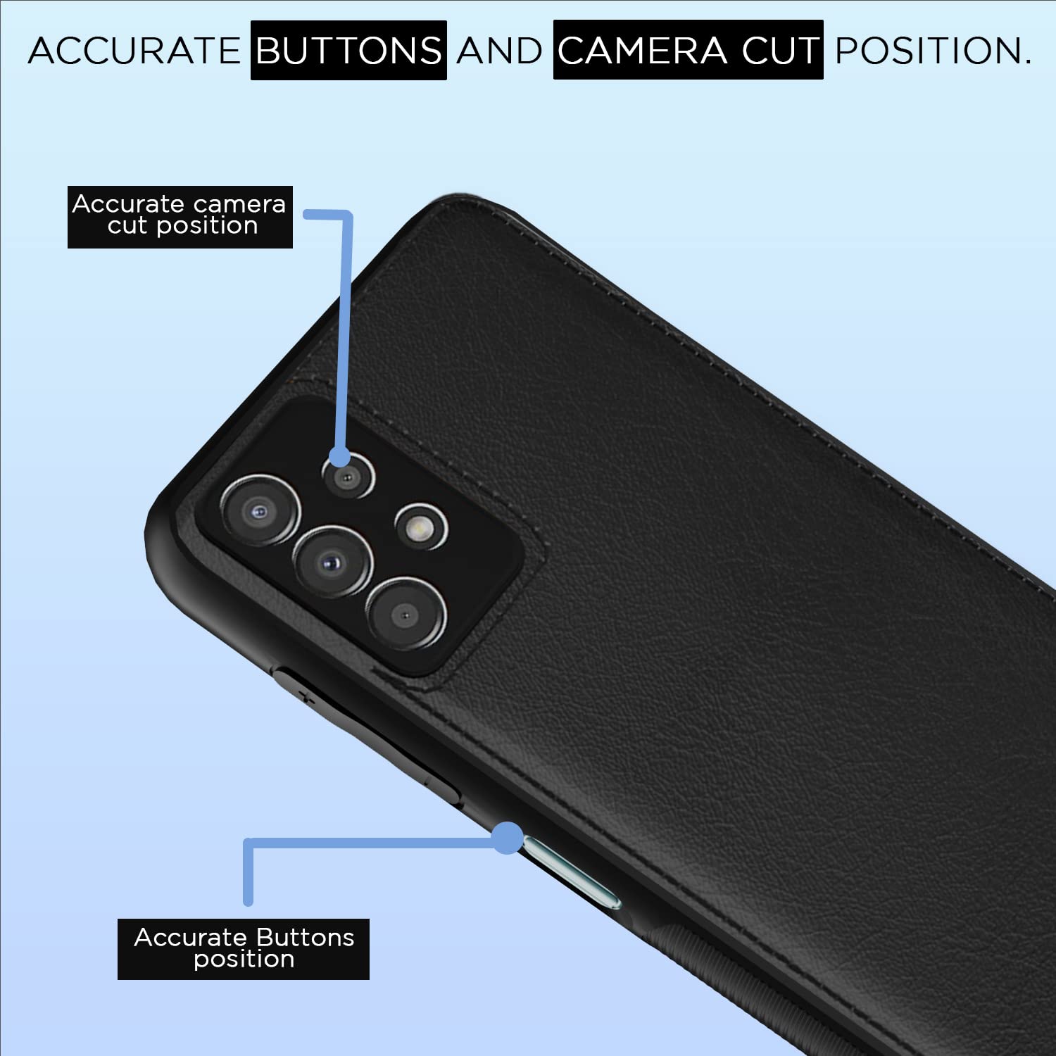 Black Leather back cover for Samsung A13 4G – Pikkme – photo 6
