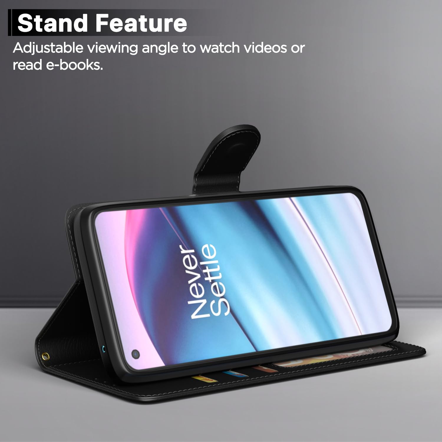 Pikkme OnePlus Nord CE 5G black flip cover – photo 3