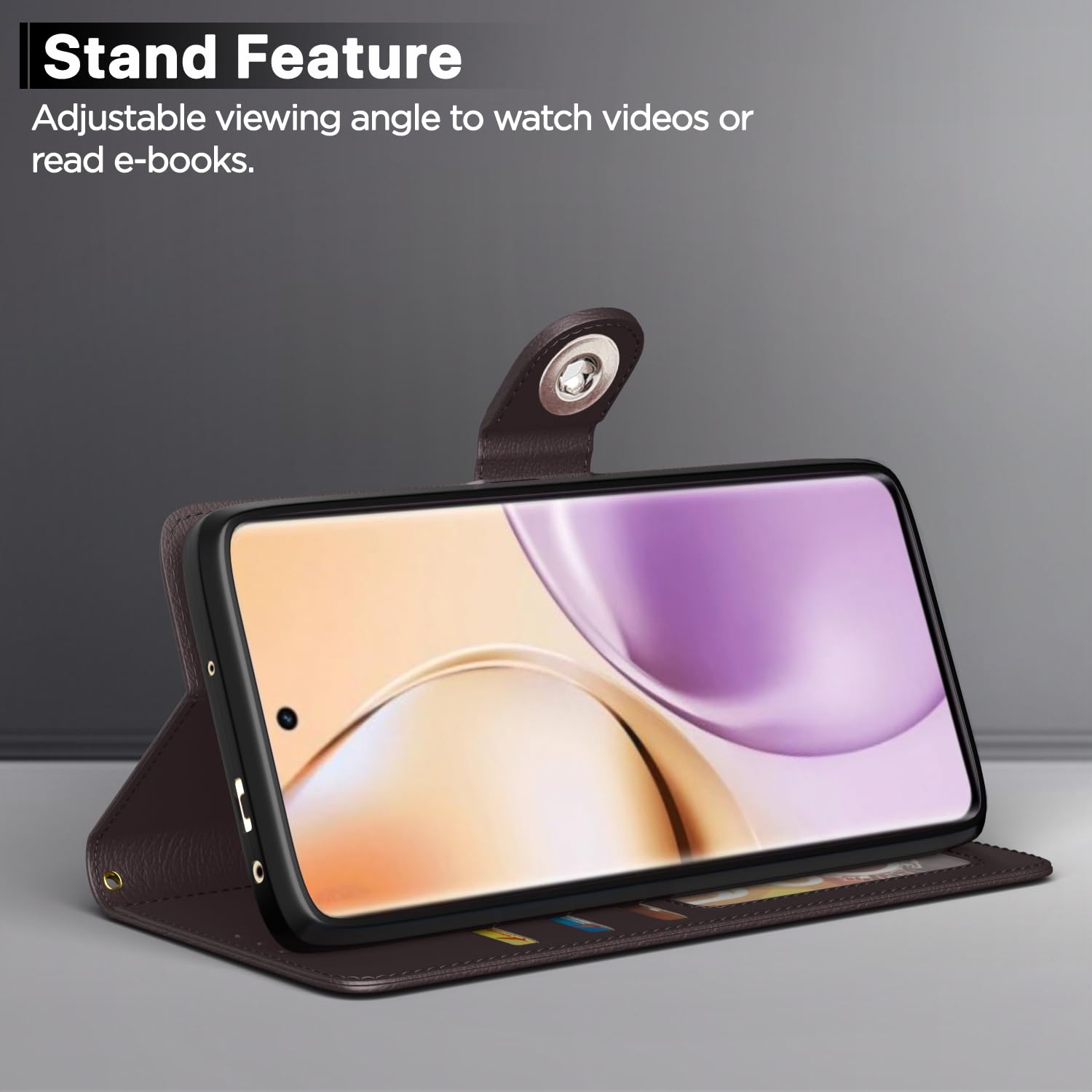 Coffee Button wallet flip cover for Realme 14 Pro 5G – Pikkme – photo 3