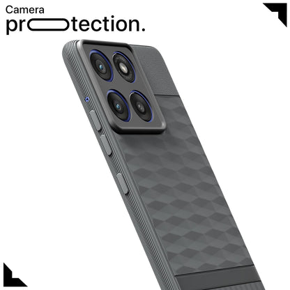 Pikkme Motorola Moto Edge 60 Stylus 5G Gencase Back Cover (Grey)