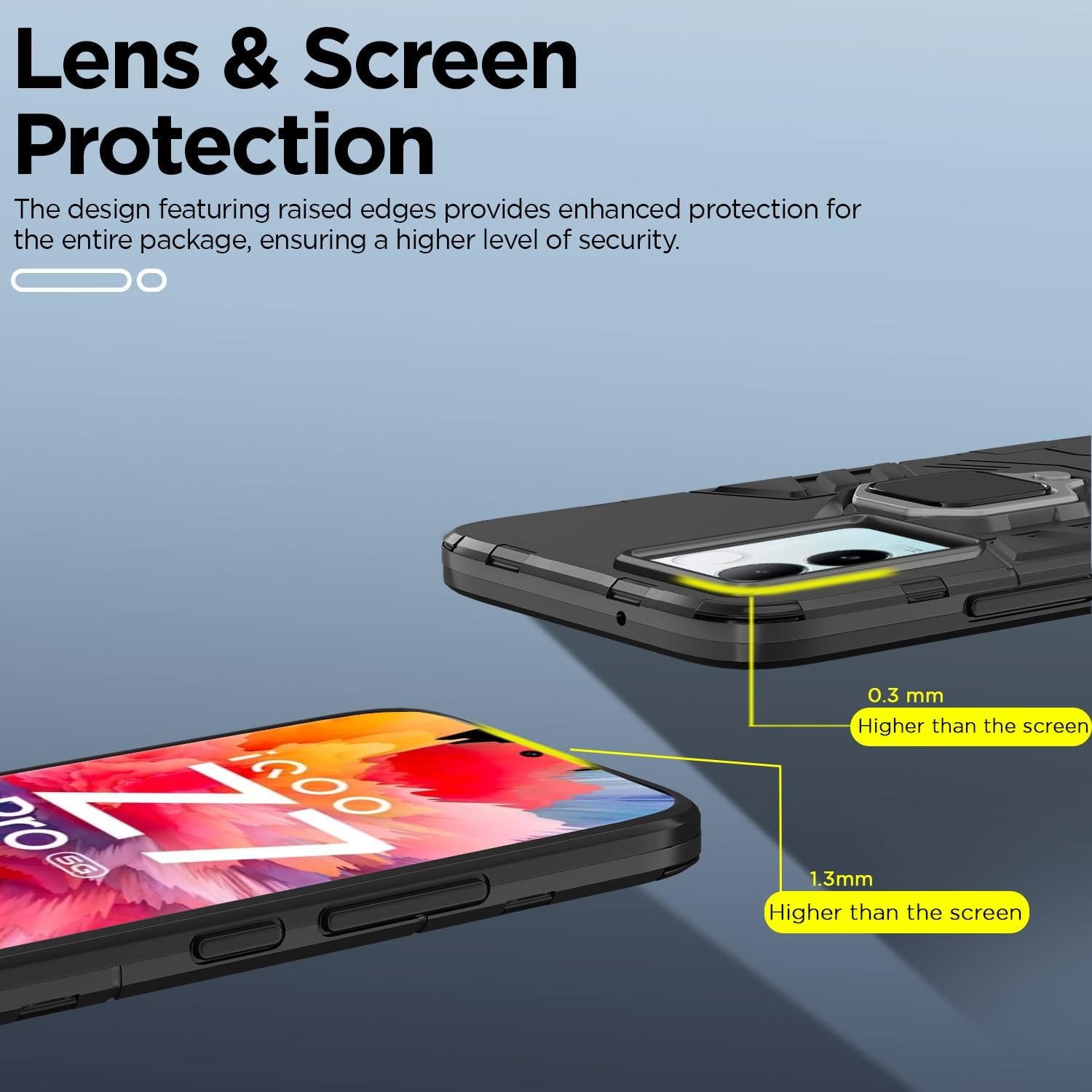 Black mobile back cover for iQOO Z7 Pro 5G – Pikkme – photo 4