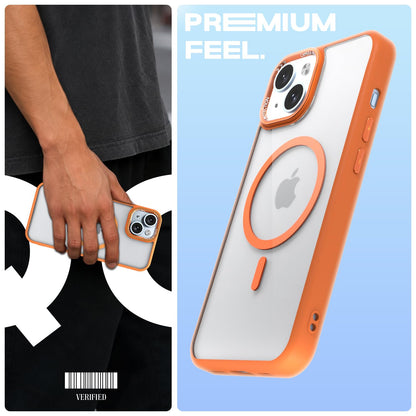 Pikkme orange mag-safe MagSafe mobile cover for iPhone 15 – photo 2