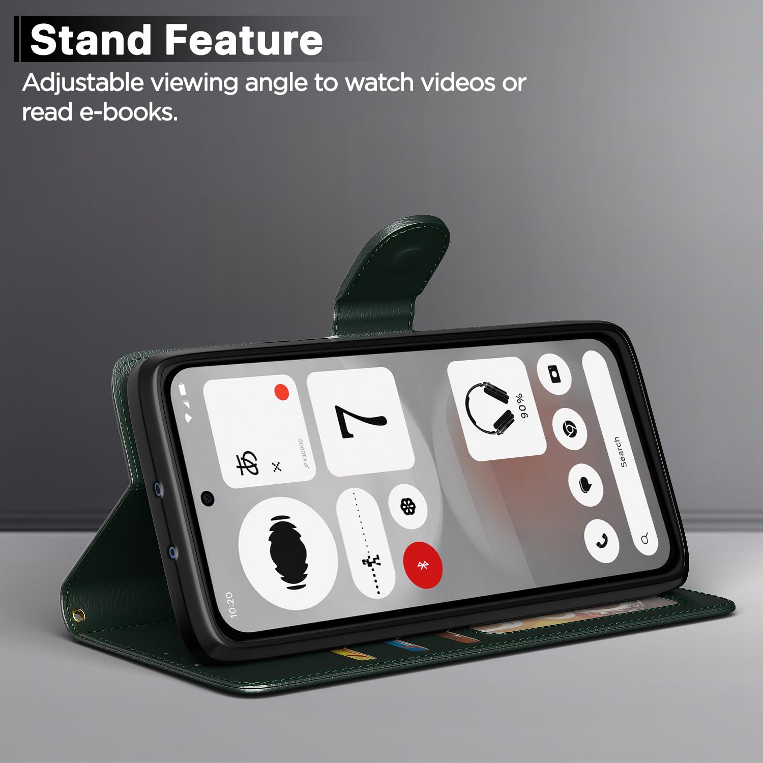 Pikkme Nothing Phone 4b 5G green mobile flip cover – photo 3