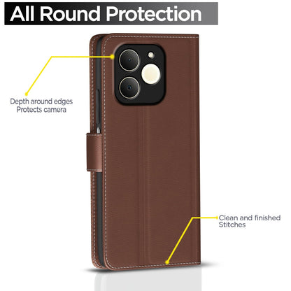 Tan Wallet flip cover for Realme P4 Lite 4G – Pikkme – photo 4