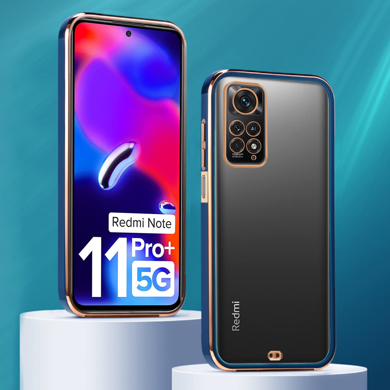 Blue Chrome phone cover for Redmi Note 11 Pro/Note 11 Pro Plus 5G – Pikkme – photo 3