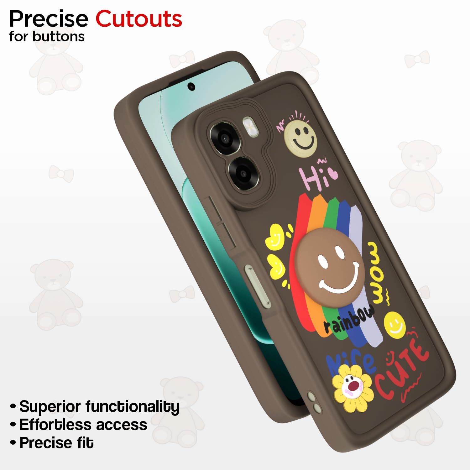 Brown Soft Silicone mobile cover for Oppo A6X 5G – Pikkme – photo 6