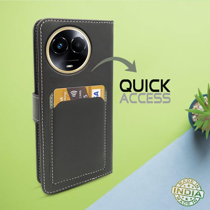 Realme 11/11X 5G/Narzo 60X 5G flip cover in grey by Pikkme – photo 4