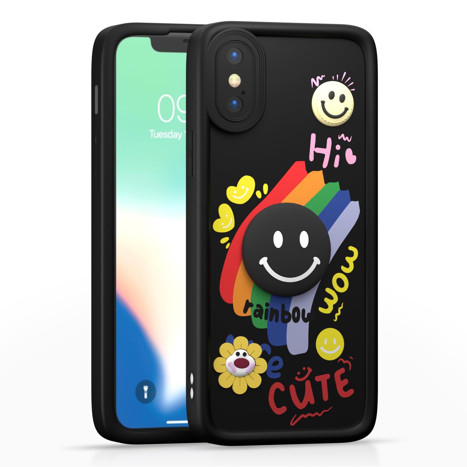 Pikkme iPhone X/XS black phone cover