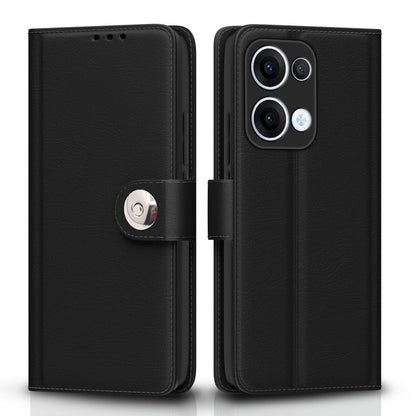 Black wallet flip cover for Oppo Reno 13 5G – Pikkme