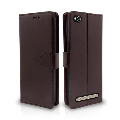 Redmi 5A Wallet flip case in coffee by Pikkme