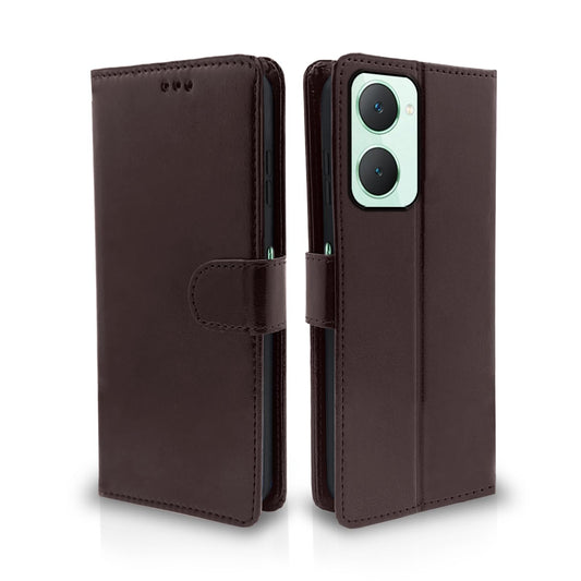 Pikkme Vivo Y18 4G Vintage Flip Cover (Coffee)