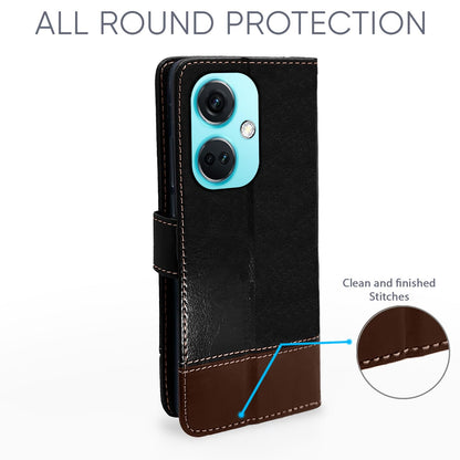 Pikkme black & brown Magnetic mobile flip cover for OnePlus Nord CE 3 5G – photo 4