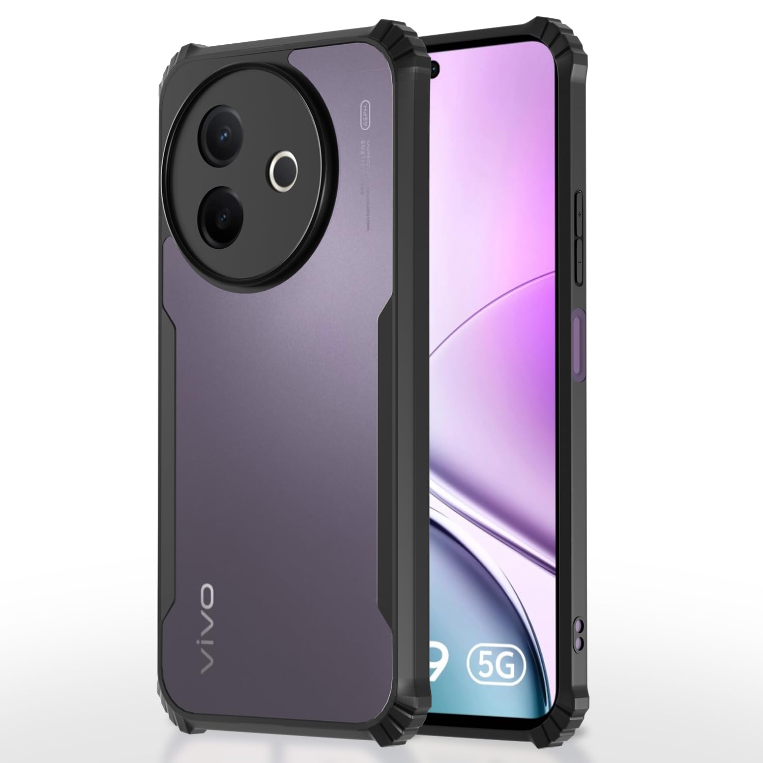Pikkme vivo y39 Eagle Back Cover  - Black