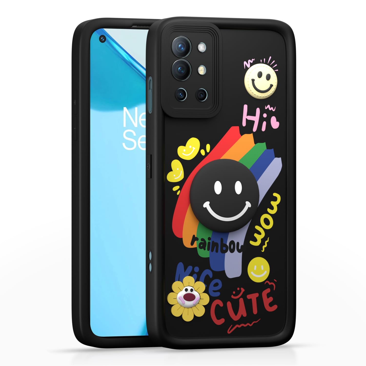 OnePlus 8T/9R 5G back cover in black by Pikkme