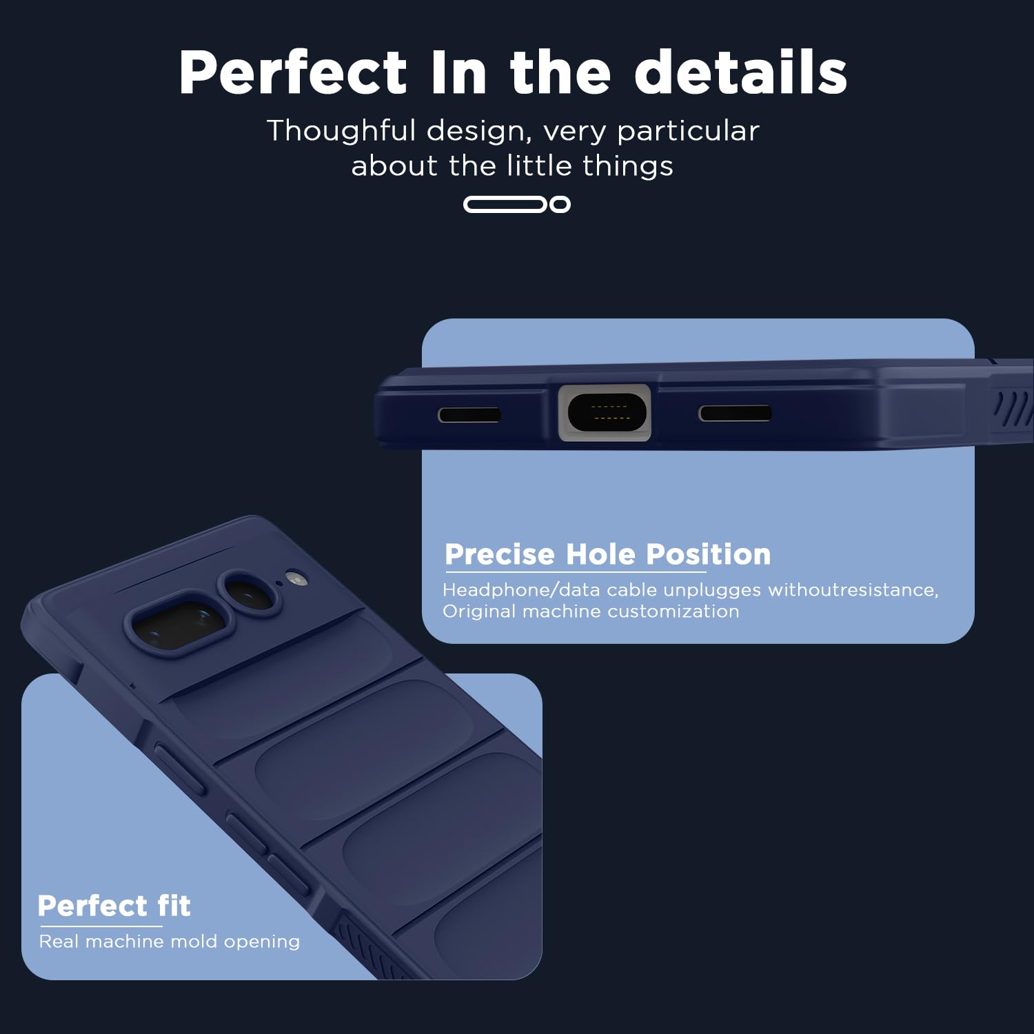 Pikkme blue Liquid Silicone phone cover for Google Pixel 7 Pro – photo 5