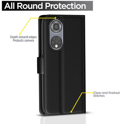 Oppo Reno 8T 5G Wallet wallet flip cover in black by Pikkme – photo 4