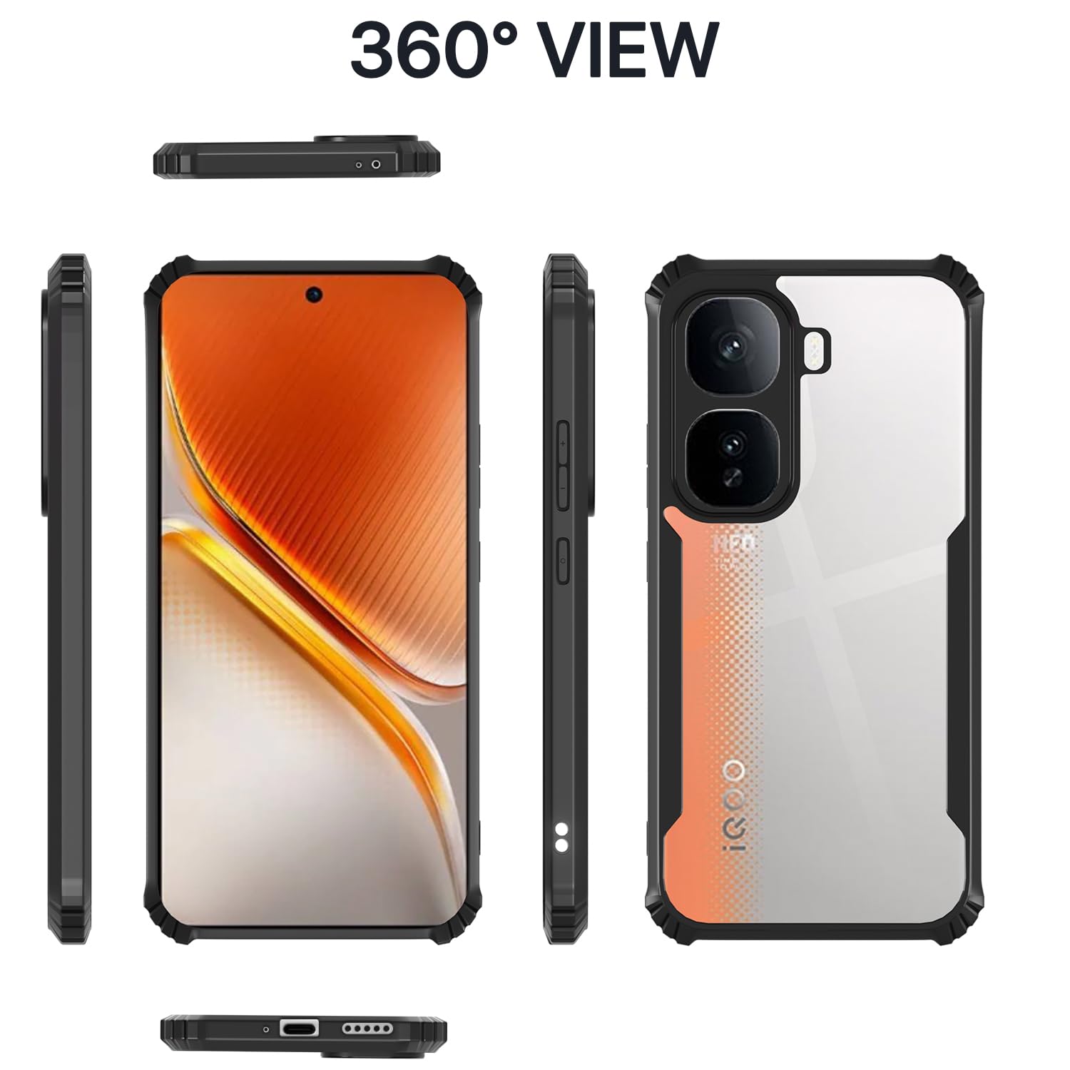 Black Clear mobile back cover for iQOO Neo 10 5G – Pikkme – photo 3