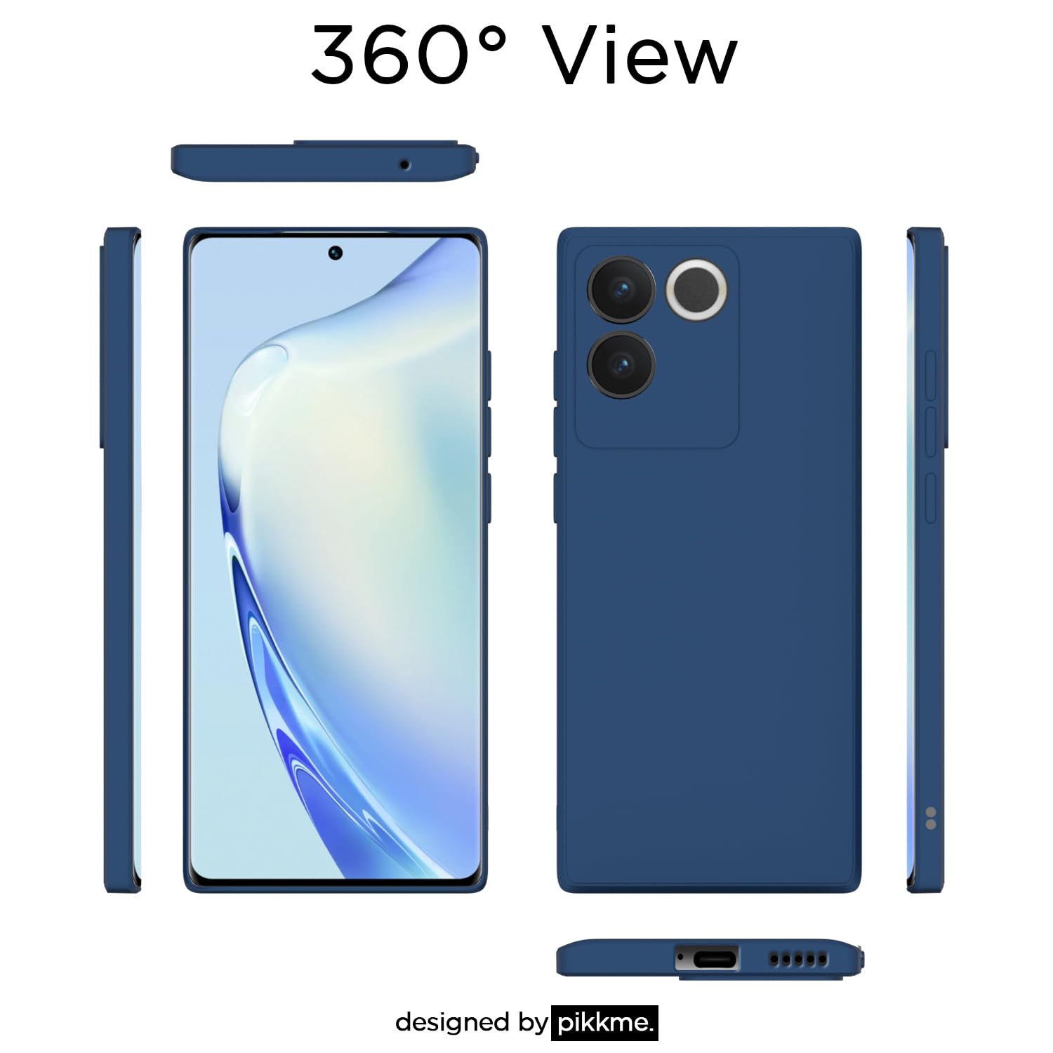 iQOO Z7 Pro 5G Matte mobile cover in blue by Pikkme – photo 2