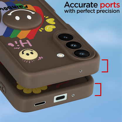 Pikkme Samsung A27/M47 5G Smile Rainbow brown mobile back cover – photo 4