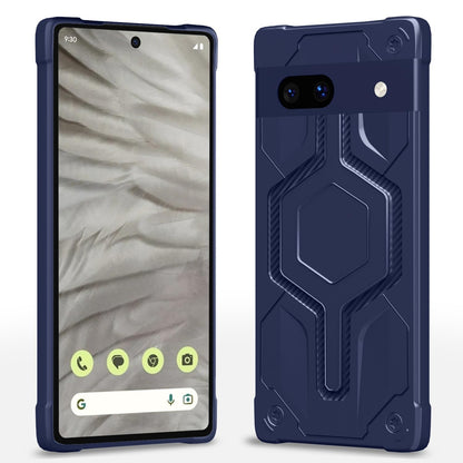 Google Pixel 7A Hybrid mobile cover in blue by Pikkme