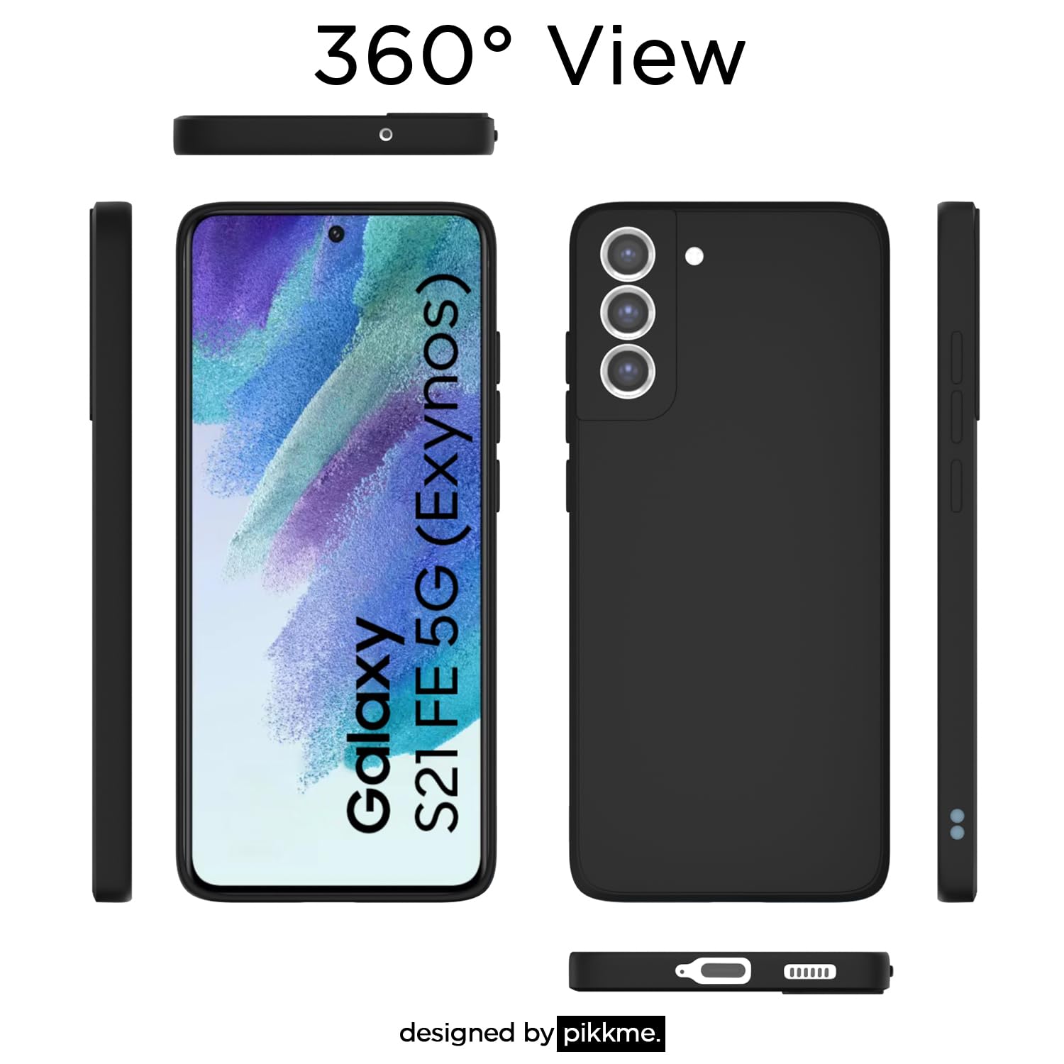 Pikkme black phone cover for Samsung S21 FE 5G – photo 4