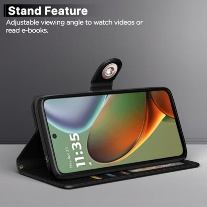 Pikkme Moto G05 Button black flip case – photo 3
