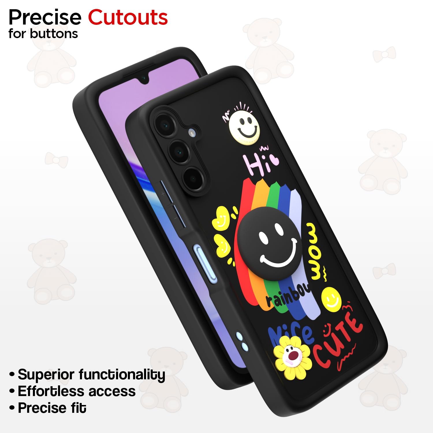 Pikkme black mobile cover for Samsung A15 4G/A15 5G – photo 6
