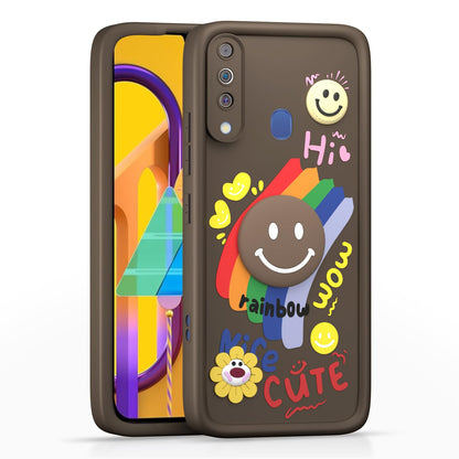 Pikkme brown Soft Silicone mobile back cover for Samsung M30