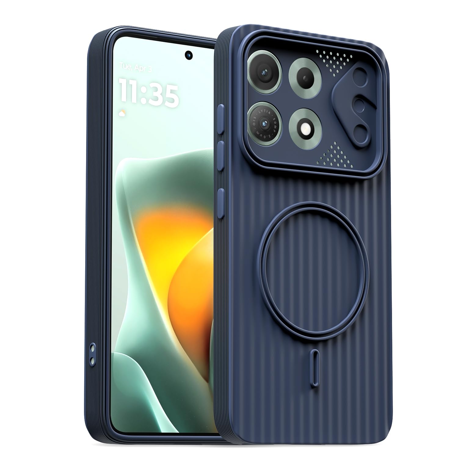 Pikkme blue phone cover for Moto Edge 70 Max 5G