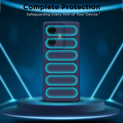 Vivo Y16/T2x/Y56 Liquid Silicone mobile back cover in blue by Pikkme – photo 2