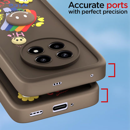 Pikkme Realme 13 Pro/13 Pro Plus 5G Soft Silicone brown mobile back cover – photo 4