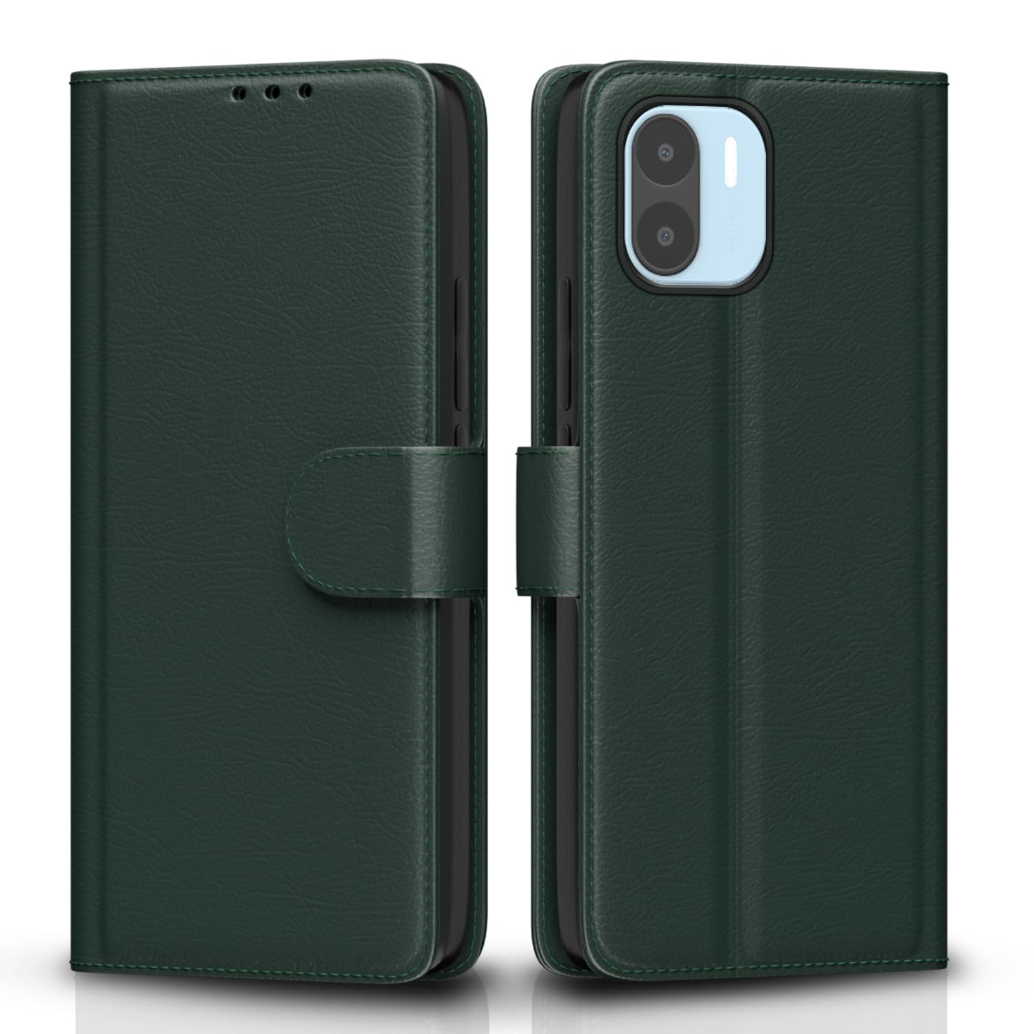 Redmi A1/A2 Wallet flip cover in green by Pikkme