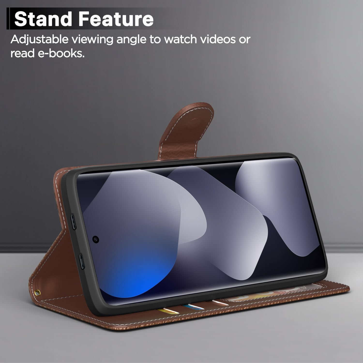 Redmi Note 15 5G flip case in tan by Pikkme – photo 3