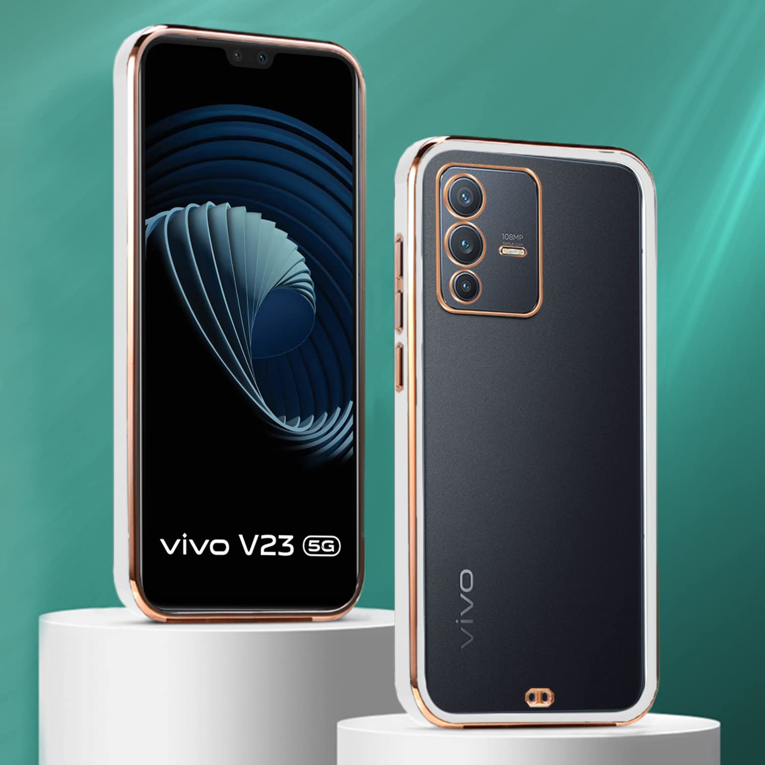 Vivo V23 5G back cover in white by Pikkme – photo 3
