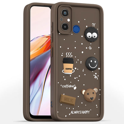 Brown Silicone mobile cover for Redmi 12C 4G/3D – Pikkme