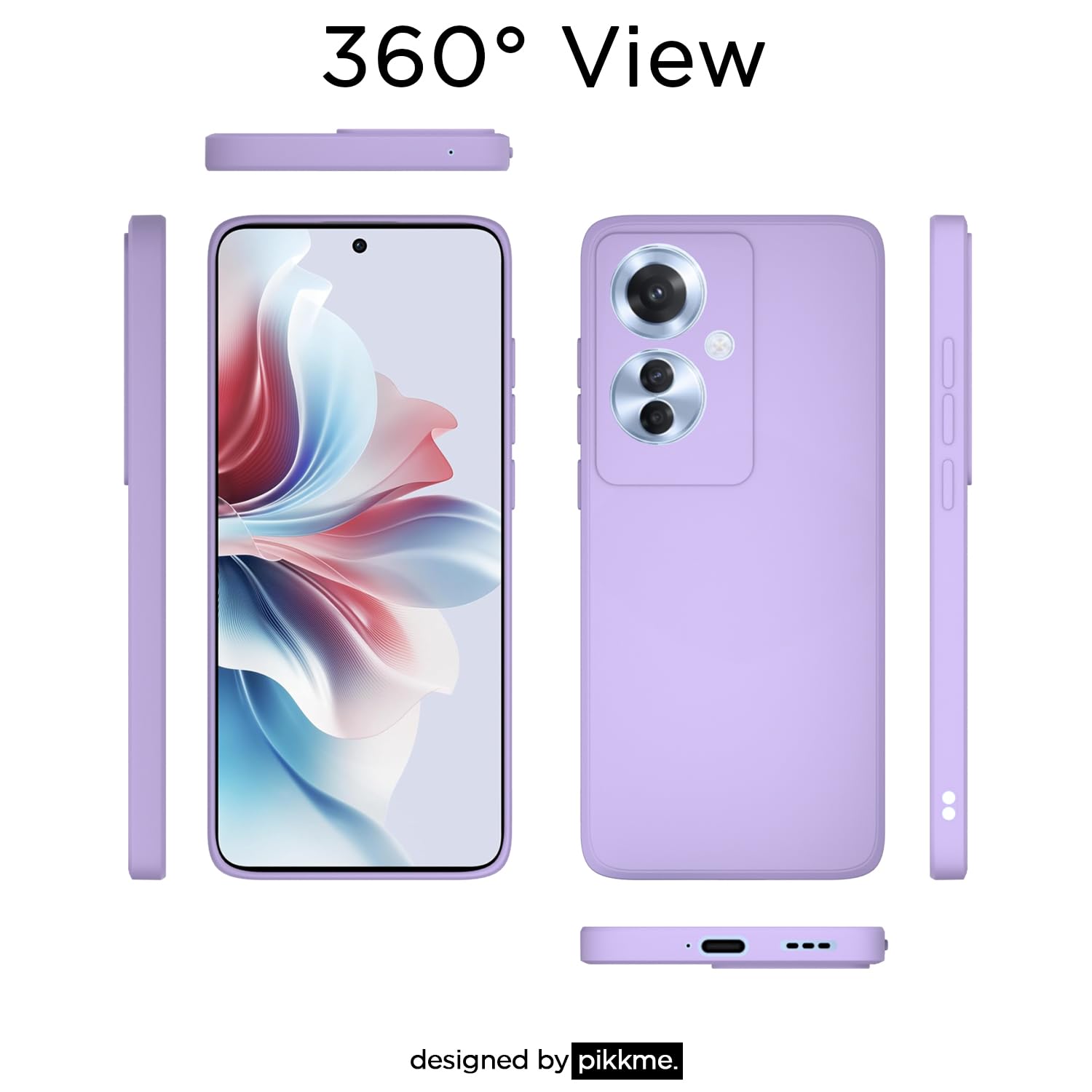 Pikkme Oppo F25 Pro 5G Matte purple phone cover – photo 4