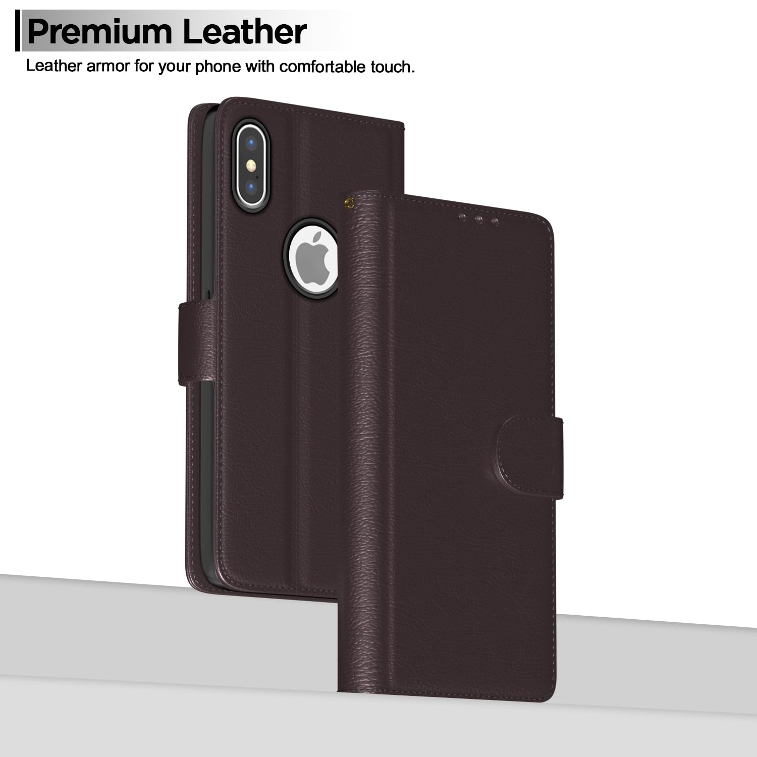 Pikkme iPhone X/XS coffee wallet flip cover – photo 2