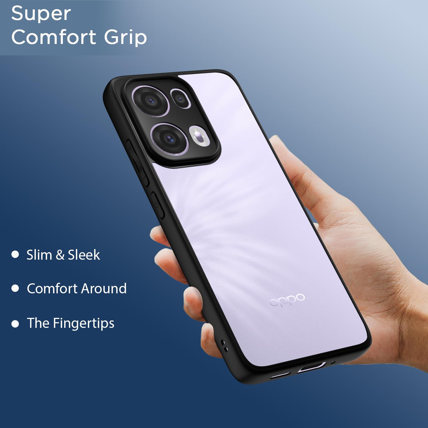 Pikkme Oppo Reno 13 Pro 5G Hybrid black back cover – photo 6