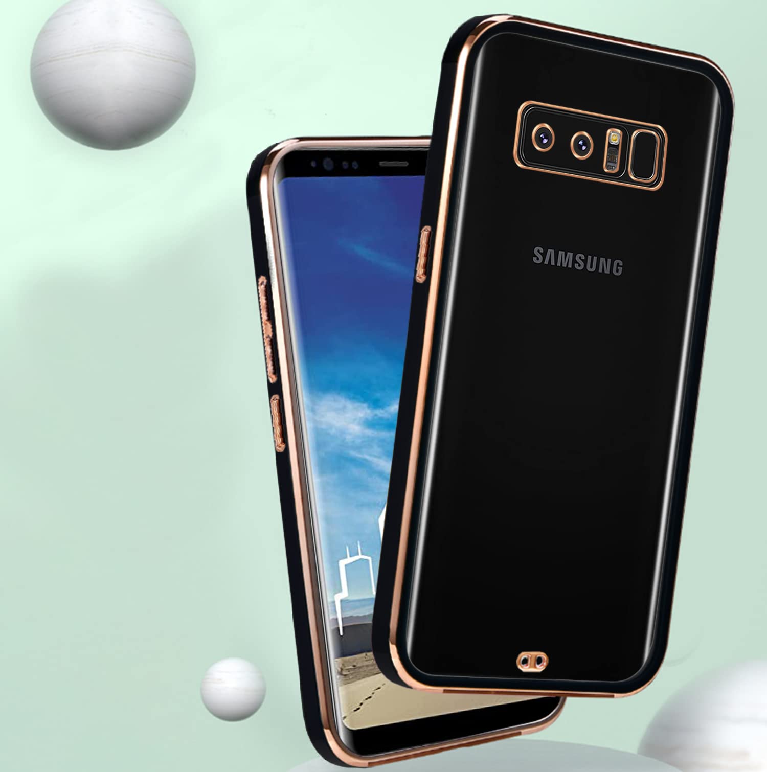 Black mobile back cover for Samsung Note 8 – Pikkme – photo 4
