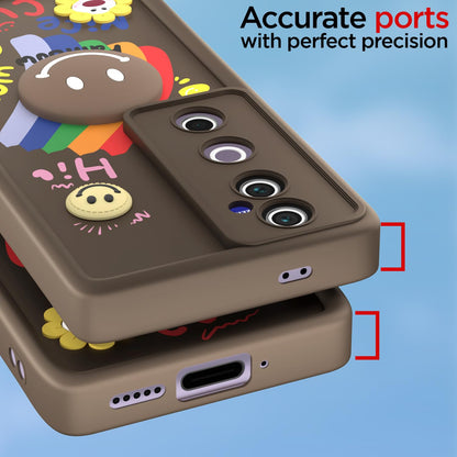 Pikkme Vivo V40/V40 Pro/T3 Ultra 5G Soft Silicone brown mobile back cover – photo 4