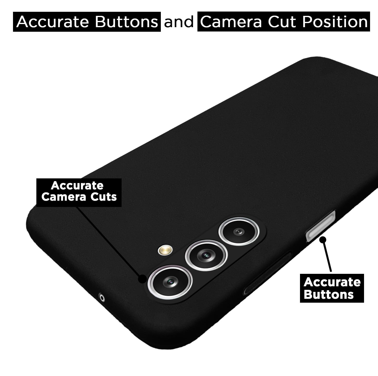 Black Liquid Silicone mobile cover for Samsung M54/F54 5G – Pikkme – photo 4