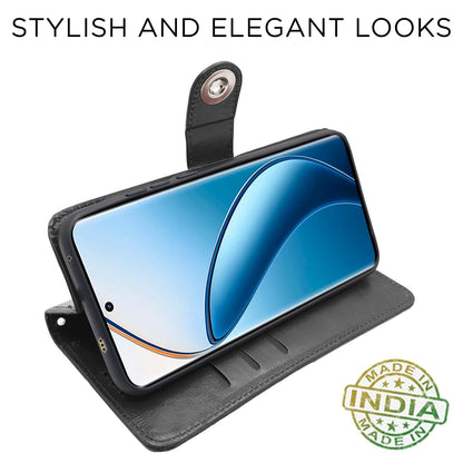 Pikkme Realme 12 Pro/12 Pro Plus 5G Button black flip cover – photo 5