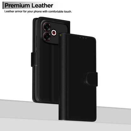 Black Wallet wallet flip cover for Oppo F33 Pro 5G – Pikkme – photo 2