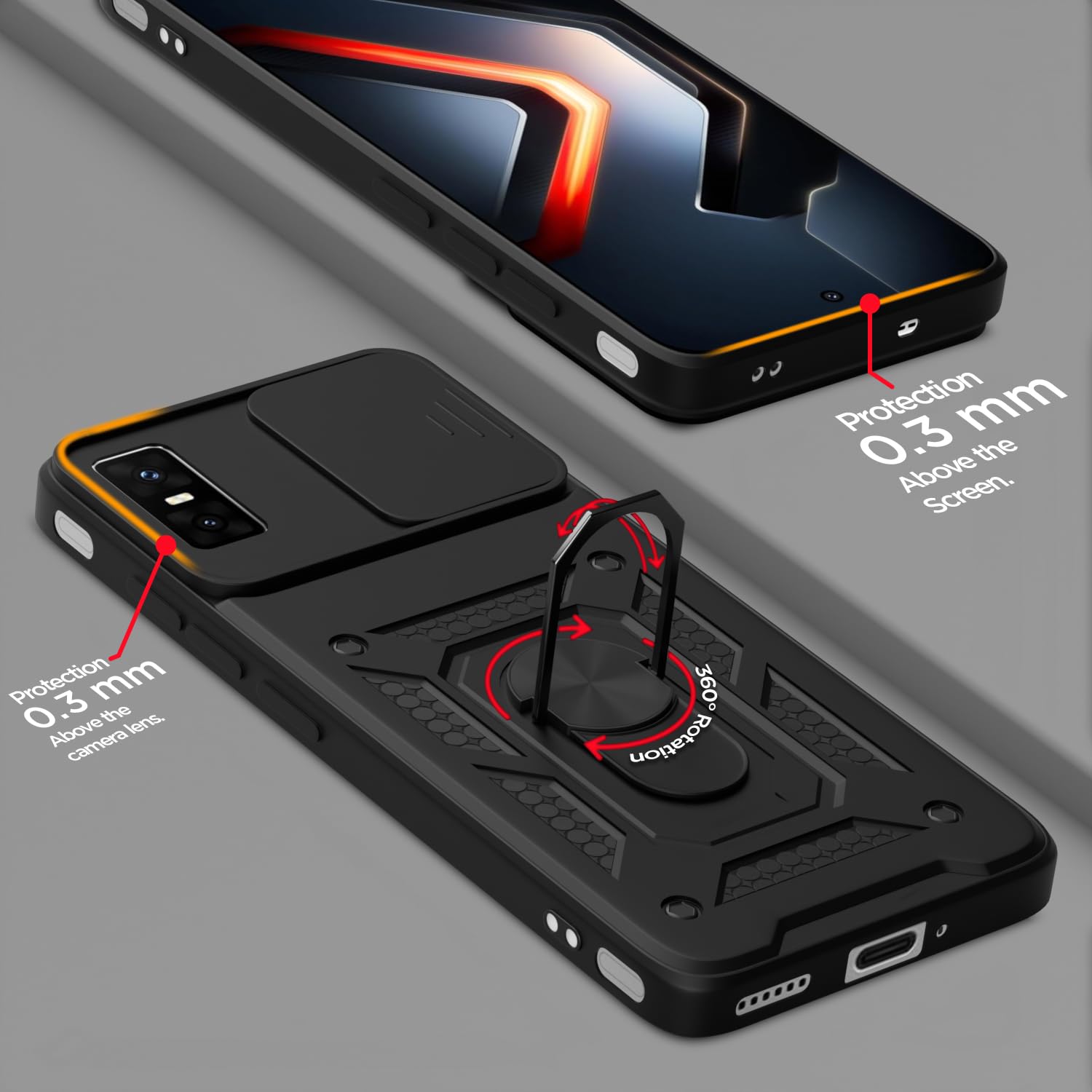 Pikkme Infinix GT 30 Pro 5G/360 black mobile cover – photo 4