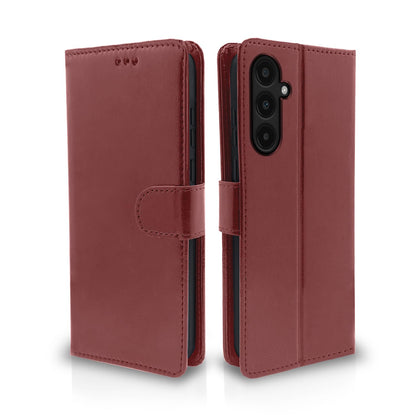 Pikkme brown Wallet mobile flip cover for Samsung A35 5G