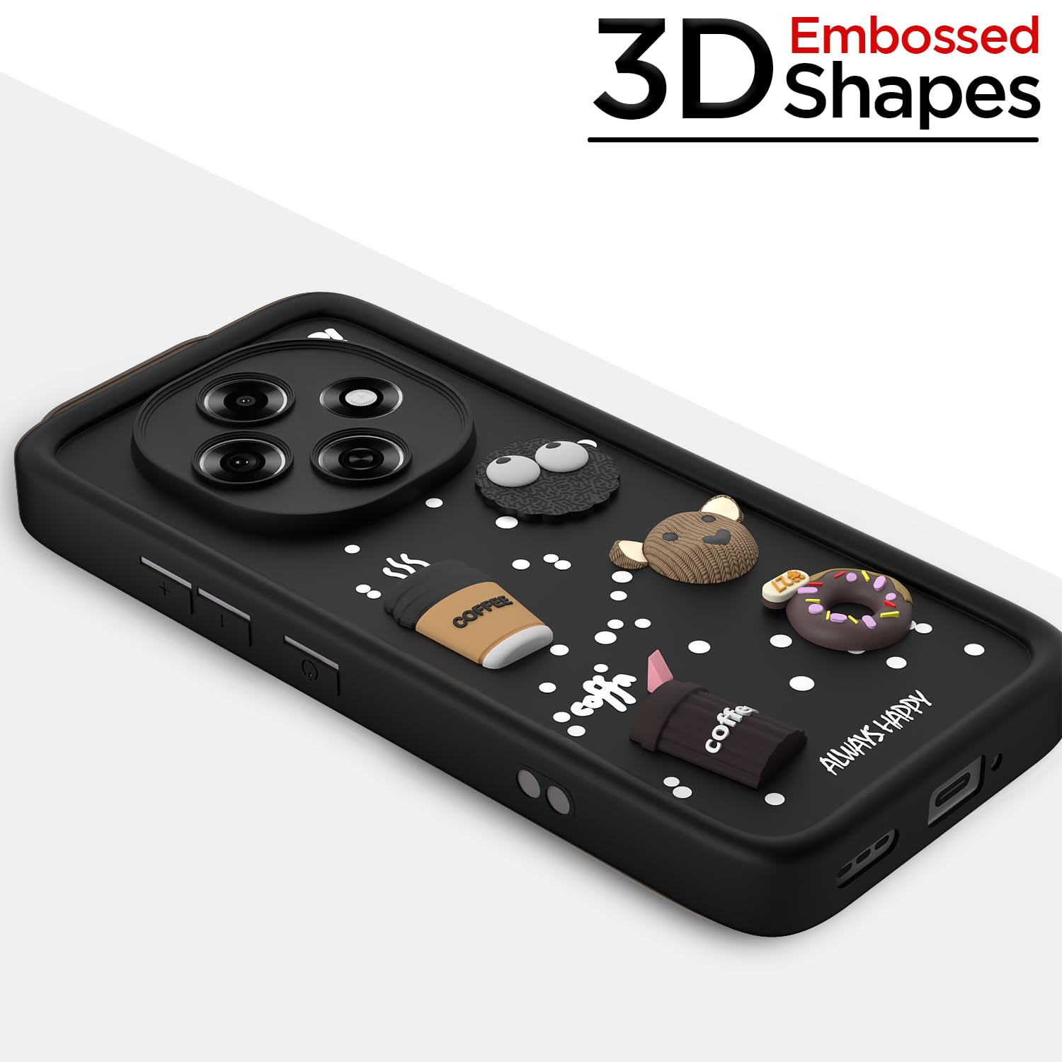 Black Silicone phone cover for Oppo F31 Pro 5G/3D – Pikkme – photo 3