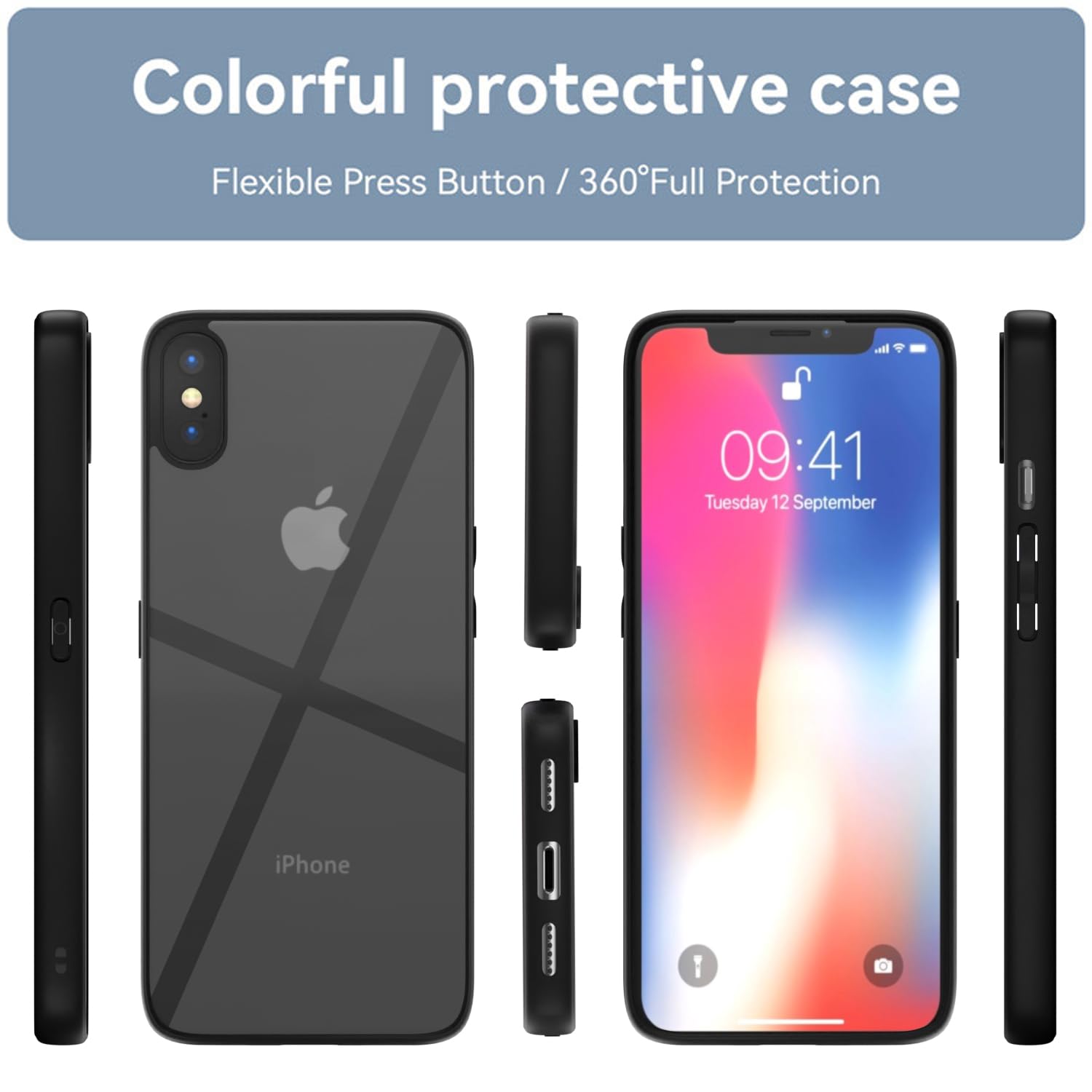 Pikkme iPhone X/XS Eagle 2.0 Back Cover (Black)