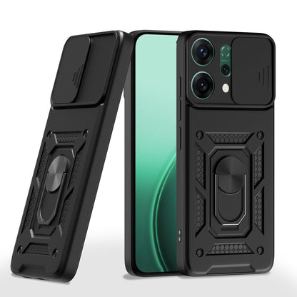 Pikkme black D10 Camera Shield mobile cover for Oppo Reno 14 Pro 5G